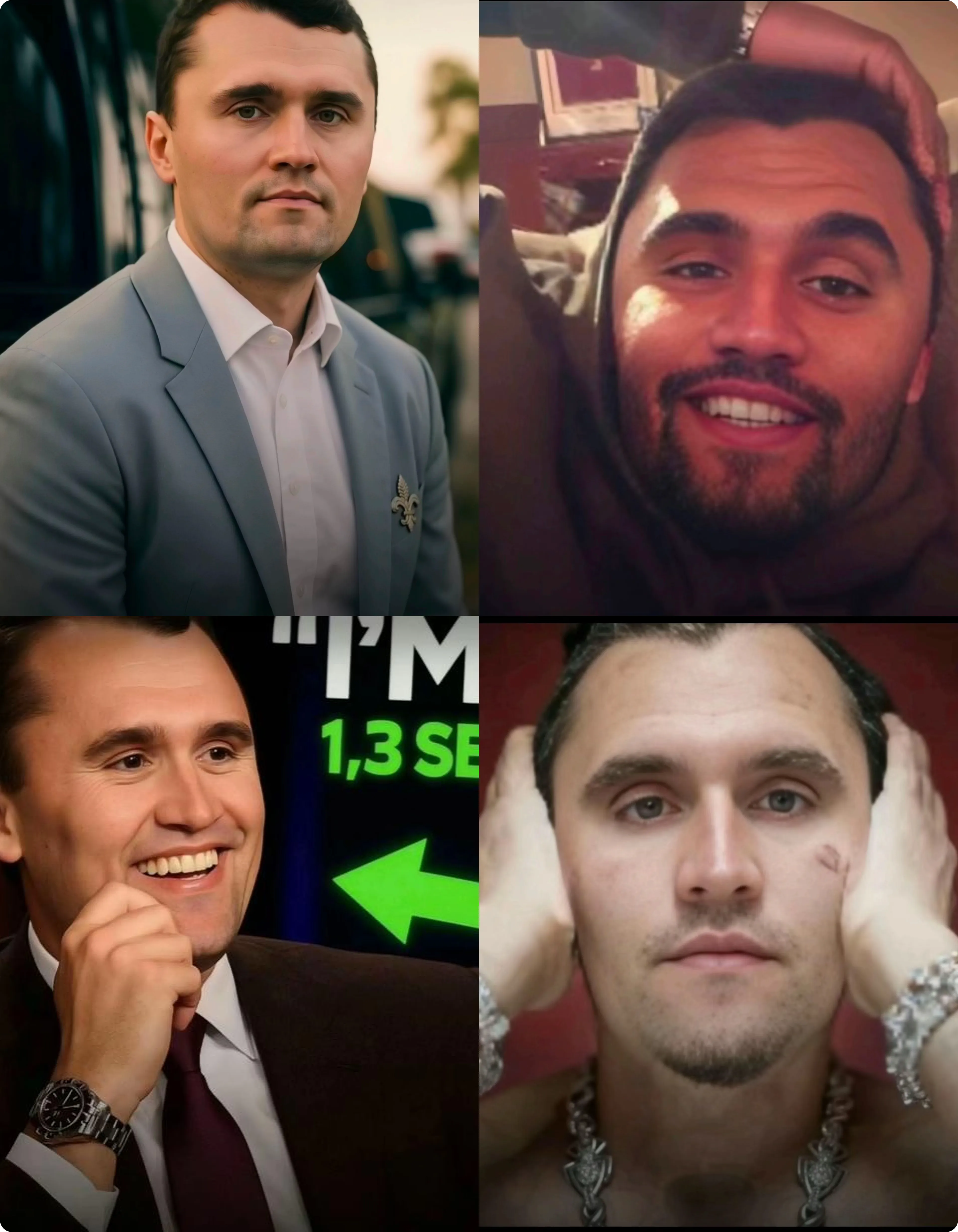 展示 Kirkify AI 如何处理人脸以实现面部缩小效果的示意图