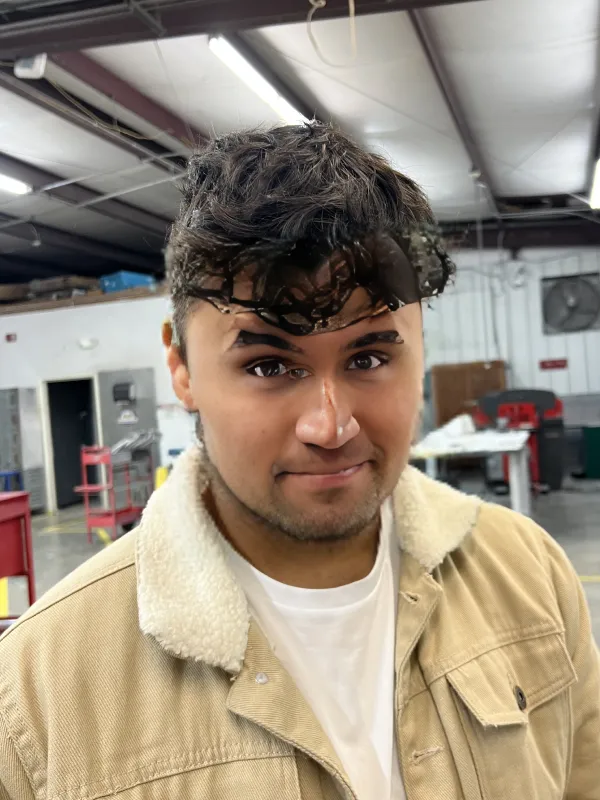 Charlie Kirk blue-collar worker jacket meme by Kirkify AI