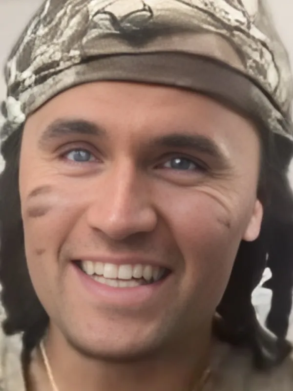 Charlie Kirk camouflage headband meme generated by Kirkify AI