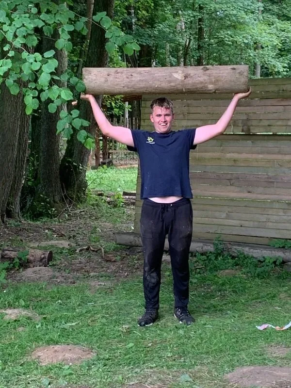 AI face swap Kirkify - nature photo transformed with viral small face meme style